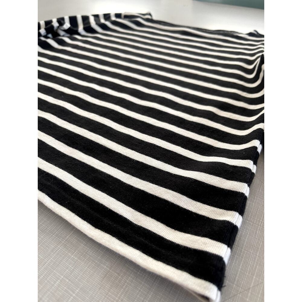 J Crew Sz XS Classic Mariner Cloth T-Shirt Black Boatneck Stripe Preppy Nautical - Picture 5 of 12